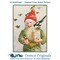 Elf Gnome Feeding the Birds Jenny Nystrom Counted Cross Stitch Pattern